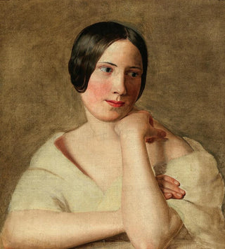 Une Fille avec les Bras Appuyés - Ferdinand Georg Waldmüller