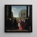 Une Procession de Cardinaux - Ottavio Leoni — kehystetty taideteos seinällä