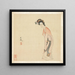 Une dame - Chen Hongshou — kehystetty taideteos seinällä