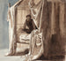 Une scène avec ombre, étude pour l'image Niels Ebbesen et le Comte Gert exposée en 1868 - Carl Bloch — näkymä teoksesta