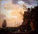 Italiannaisen satamanäkymästä - Claude-Joseph Vernet — näkymä teoksesta