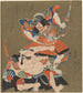 Kaksintaistelu kahden soturin välillä - Utagawa Kunisada Toyokuni III — näkymä teoksesta