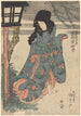 Näytös Esittäjä Iwai Hanshirō Oito - roolissa - Utagawa Kunisada Toyokuni III — näkymä teoksesta
