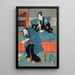 Näytös Esittäjät Sajr I en Mumata Junsai Band Takesabur I en Oguri Stan - Utagawa Kunisada Toyokuni III — kehystetty taideteos seinällä