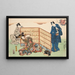 Huit vues figuratives Sugata Hakkei Pl3 - Utagawa Kunisada Toyokuni III — kehystetty taideteos seinällä