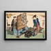 Huit vues figuratives Sugata Hakkei Pl4 - Utagawa Kunisada Toyokuni III — kehystetty taideteos seinällä