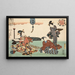 Huit vues figuratives Sugata Hakkei Pl8 - Utagawa Kunisada Toyokuni III — kehystetty taideteos seinällä