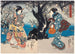 Illan Luumu Kukista Nauttiva - Utagawa Kunisada Toyokuni III — näkymä teoksesta