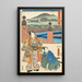 Kyoto loppu - Utagawa Kunisada Toyokuni III — kehystetty taideteos seinällä