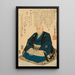 Hiroshigen muistokuva - Utagawa Kunisada Toyokuni III — kehystetty taideteos seinällä