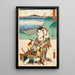 Minakuchi Panoraama näkymä Iwafuri-vuorelle - Utagawa Kunisada Toyokuni III — kehystetty taideteos seinällä