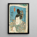 Osakan näyttelijä Nakamura Shikan daimyo Fujiwara no Tokihira -roolissa - Utagawa Kunisada Toyokuni III — kehystetty taideteos seinällä
