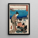Shinagawa - Utagawa Kunisada Toyokuni III — kehystetty taideteos seinällä