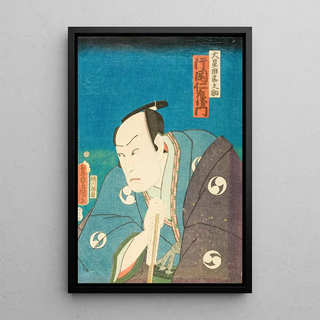 Utagawa Kunisada Toyokuni III - The Actor Kataoka Nizaemon in the role of boshi Yuranosuke leader of the 47 rnin.webp