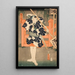Päähenkilö Danshichi Kurobei Natsu Matsuri Naniwa Kagami - Utagawa Kunisada Toyokuni III — kehystetty taideteos seinällä