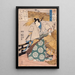 Takechin myrskyn jälkeen selkeneminen - Utagawa Kuniyoshi — kehystetty taideteos seinällä