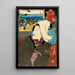 Helsingin kuivatut osterinkuoret - Utagawa Kuniyoshi — kehystetty taideteos seinällä