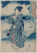 Geisha Sumidanjoen rannalla - Utagawa Kuniyoshi — näkymä teoksesta