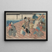 Hakata maalaus Kojor Kezori Kuemon Komatsuya Soshichi - Utagawa Kuniyoshi — kehystetty taideteos seinällä
