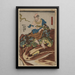 Nakasaina Sonja - Utagawa Kuniyoshi — kehystetty taideteos seinällä