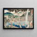 Rbenin vesiputouksesta Mount Yamassa - Utagawa Kuniyoshi — kehystetty taideteos seinällä