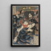 Rri hakuch chjun - Utagawa Kuniyoshi — kehystetty taideteos seinällä
