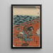 Saga gor mitsutoki - Utagawa Kuniyoshi — kehystetty taideteos seinällä