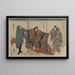 Taira no Munemori mikazuki osen ebizako no j - Utagawa Kuniyoshi — kehystetty taideteos seinällä