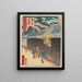 Osakan kehystetty maalaus - Utagawa Yoshitaki — kehystetty taideteos seinällä