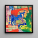 Vache bleue - Franz Marc — kehystetty taideteos seinällä