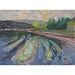 Maalauksen jäljennös Vagues contre le rivage - Edvard Munch