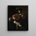 Kitaransoittoilija - Valentin de Boulogne — kehystetty taideteos seinällä