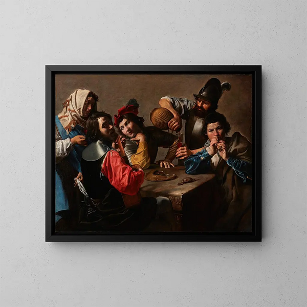 Le Concert - Valentin de Boulogne — kehystetty taideteos seinällä