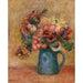 Maalauksen jäljennös Kukkavase - Pierre-Auguste Renoir