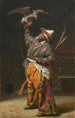 Un riche chasseur kirghiz avec un faucon - Vasily Vereshchagin — näkymä teoksesta