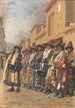 Tashkentin dervishien almuja keräävä kuoro - Vasily Vereshchagin — näkymä teoksesta