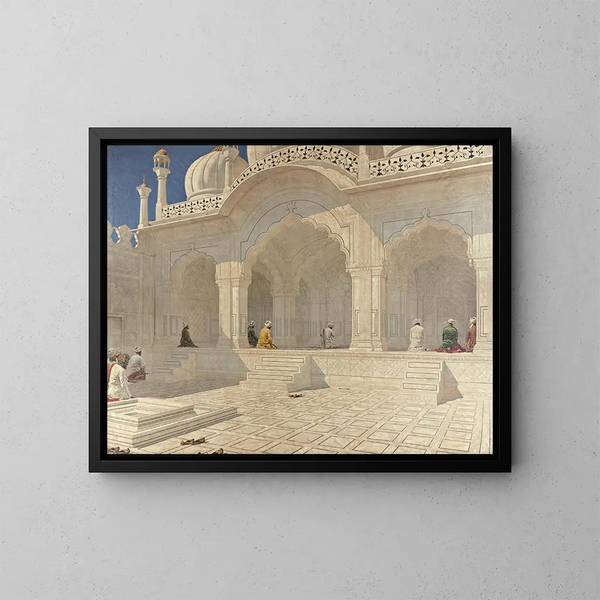 Mosquée de la Perle à Delhi - Vasily Vereshchagin — kehystetty taideteos seinällä