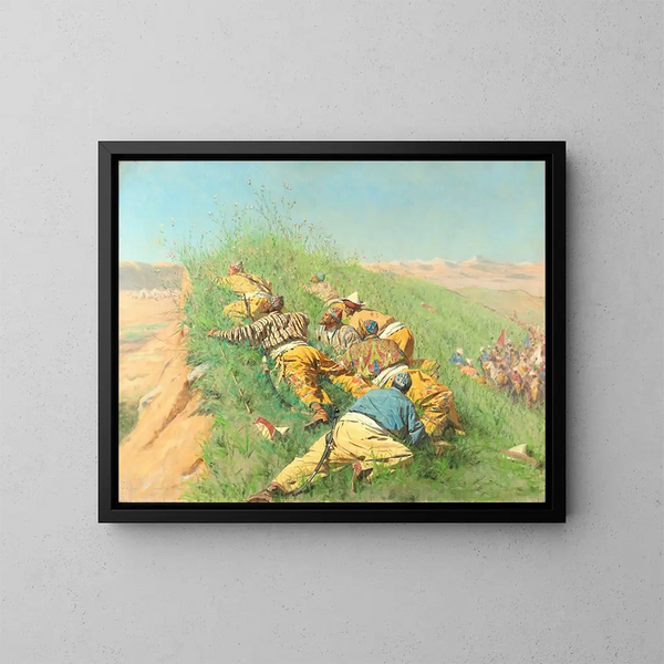 Espionnage - Vasily Vereshchagin — kehystetty taideteos seinällä