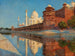 Le Taj Mahal au crépuscule - Vasily Vereshchagin — näkymä teoksesta
