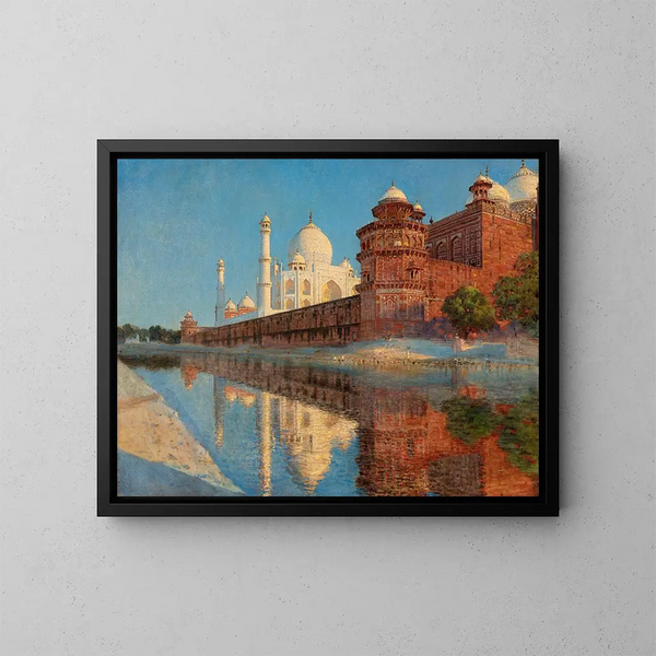 Le Taj Mahal au crépuscule - Vasily Vereshchagin — kehystetty taideteos seinällä