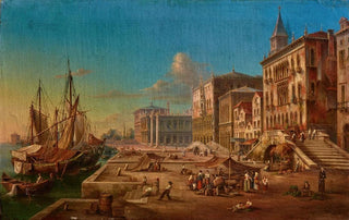 Venetian School - Riva degli Schiavoni Venice.webp