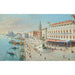 Maalauksen jäljennös Venetsia, lintuperspektiivistä nähtynä Santa Maria della Salute kauempana - Antonietta Brandeis