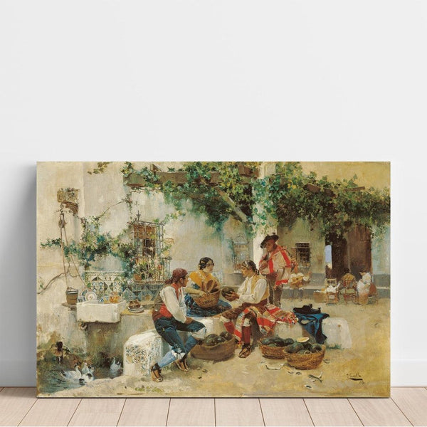 Maalauksen jäljennös Myynti vesimeloneista - Joaquín Sorolla