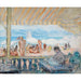 Maalauksen jäljennös Veranda sur la Plage de Cannes (n. 1922) - Henri Lebasque