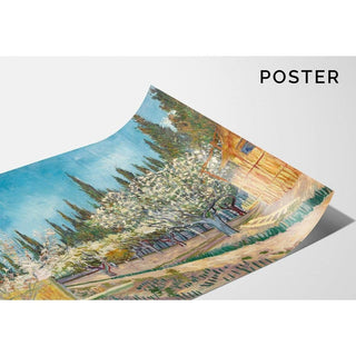 Verger bordé de cyprès - Vincent Van Gogh | Reproduction Tableau Décoration murale affiche copie