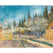 Maalauksen jäljennös Verger bordé de cyprès - Vincent Van Gogh