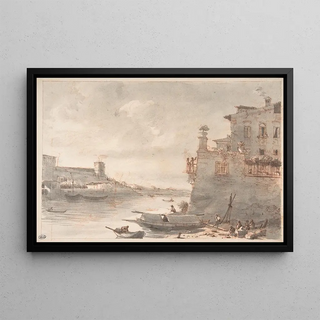 VictorJean Nicolle - The Tiber at the Outskirts of Rome.webp