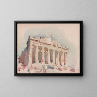 Parthenon - Victor Alfred Lundy — kehystetty taideteos seinällä