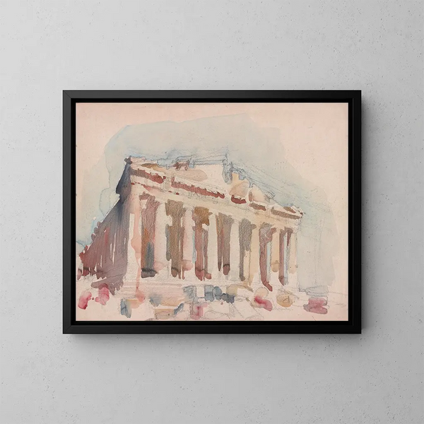 Parthenon - Victor Alfred Lundy — kehystetty taideteos seinällä