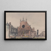 Santi Giovanni e Paolo -patsaan Bartolomeo Colleoni Verrochio San Marco -koulu Venetsia - Victor Alfred Lundy — kehystetty taideteos seinällä